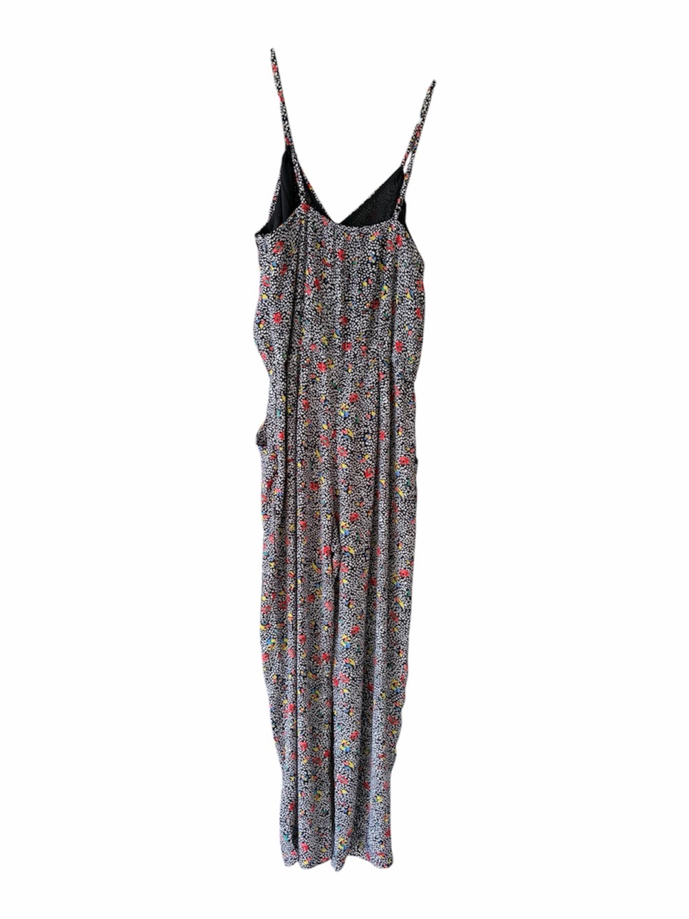 Elevenses Anthropologie Peonia Flora Speckled Pocketed Jumpsuit XS Like New - Picture 3 of 5